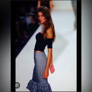 Ralph Lauren collection x Gisele budchen vintage midi skirt